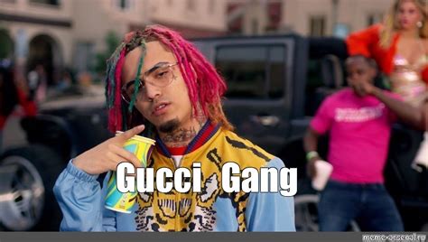 gucci gang meme.